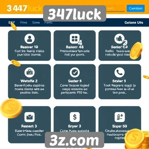 Análise das principais funcionalidades do site 347luck